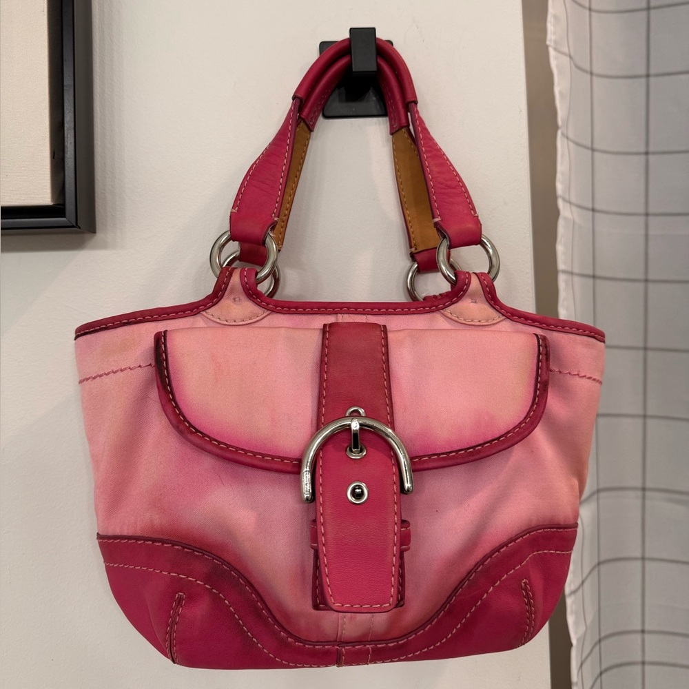 Vintage Coach Soho Mini Shoulder Bag- Pink/Ombre